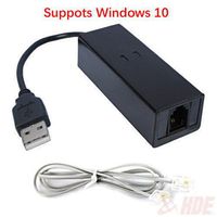 USB 56K External Dial Up Voice Fax Data Modem Windows 10/8/7/XP/Vista