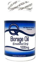 Borage Oil Concentrate (Emulsified Dry) 1000mg 100 Capsules ^GLS