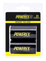 Powerex Low Self-Discharge Precharged D Rechargeable NiMH Batteries, (MHRDP2)