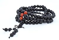 The Art of Cure Healing Jewelry & Mala meditation beads (108 beads on a strand) (obsidian)