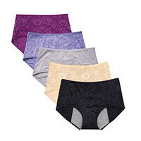 Youc-US Women Menstrual Period Panties Menstrual Underwear Jacquard Easy Clean Panties US Size XXS-4XL/11