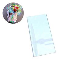 SUPVOX 20PCS Iridescent Film Cellophane Flower Wrapping Packaging Paper for Wedding Florist Floral Bouquet Wrap Gift Package - 60x52cm