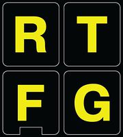 Fluorescent English US Large Lettering Keyboard Sticker Non-Transparent!