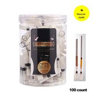 HHJJ Cigarette Filter Tips Holders, Disposable Cigarette Filters, Tar Trap Cigarette Filters Clear Lung, Healthy Reusable for Smoking - 10 Count - Slim (Color : B)