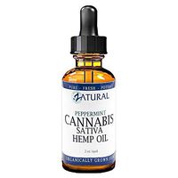 Hemp Oil_Pain Relief_Anti-Anxiety_Sleep Aid_Vegan Omegas_Natural Peppermint Extract (2 Ounce)