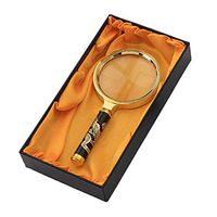 Vision Assist Large Portable Retro Magnifier Distortion Free Lens Handheld Magnifying Glass for Books, Newspapers, Maps, Coins, Jewellery, Hobbies and Auxiliary Supplies