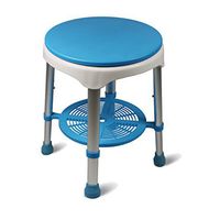 JPXZMYY Shower Chair, Bathroom Bath Chair Rotating Stool Bathroom Aluminum Alloy Bath Chair Safety Portable