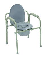 Commode With Fixed Arms, Steel, Adjustable Height - 4 Each / Case - 43-2330-4