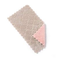 Friendly No Odor Reusable Cleaning Cloths for Kitchen - Absorbent Dish Cloth Hand Towel Coffee