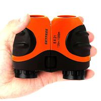 Skyfree Mini Kids Binocular, Telescope for Kids Bird Watching Watreproof Compact Size 8 x 21 High Visibility, Outdoor, Sports, Game, Best Gifts for Children Boys Girls (Orange)