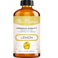 Ola Prima 4oz - Premium Quality Lemon Essential Oil (4 Ounce Bottle) Therapeutic Grade Lemon Oil