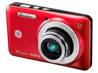 General Imaging Digital Camera with 14MP, 5X Optical Zoom, 2.7-Inch LCD with Auto Brightness and 28mm Wide Angle Lens (Red) J1458W-RD