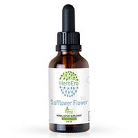 Safflower Flower B60 Alcohol-Free Herbal Extract Tincture, Super-Concentrated Organic Safflower Flower (Hong Hua, Carthamus Tinctorius) Dried Flower (2 fl oz)