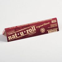 6 Packs Nat-U-Roll Original Classic King Size Rolling Paper + 1 XL Beamer Doob Tube + Beamer Smoke Sticker
