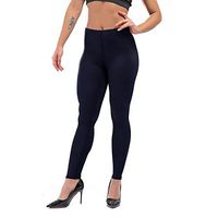 H.coosy practical;cozy Pure color black yoga pants tight leggings sports fitness pants Europe and the United States women sexy was thin mention hip pants Dark blue S