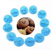 LEANO Plastic DIY Fondant Cake Biscuit Cookie Mold Set Pastry Brushes