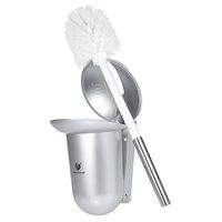 CHUANGDIAN Wall-Mounted Hideaway Toilet Brush and Holder Bathroom Toilet Bowl Cleaning Tool