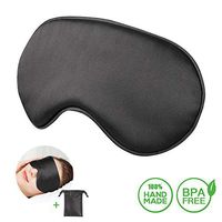 Carlcoo Sleep Mask for A Full Night's Sleep, Comfortable & Super Soft Eye Mask with Adjustable Strap, Works with Every Nap Position，Ultimate Sleeping Aid/Blindfold, Blocks Light