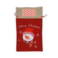 VAbBUQBWUQ 32548357_114 Santa Clause Drawstring Candy Goody Toy Gift Stocking Bag Holiday Wrapping Party Favors Presents Decorations