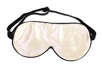 Silky Affection – Handmade Natural Silk Sleep Mask | Lightweight and Adjustable – for Shift Workers, Travelers, Beauty Sleep | Beige