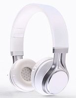 YouthCamp EF-E6 Adjustable Headband Headphone. Headset with Extremely Soft Ear Pad, Noise Cancelling Earphones high quality stereo sound for Music Equipment White