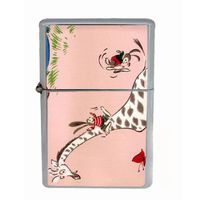 1960s Or 70s Mod Giraffe Wind Proof Dual Torch Refillable Lighter D-500