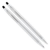 Classic Century Lustrous Chrome Ball-Point Pen & 0.7mm Pencil Set