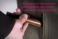 Zwq&zj Hand-held Portable Tobacco Pipe, Ebony Cigar Bucket, Straight Filter Tobacco Pipe Tobacco Bucket Men's Smoking