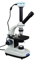 OMAX 50X-600X Multiview Zoom Compound Microscope with 2.0MP USB Digital Camera