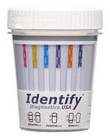 200 Pack Identify Diagnostics USA 6 Panel Drug Test Cup - Made in USA - Testing Instantly for 6 Drugs AMP, BZO, COC, OPI, OXY, THC ID-US6 (200)
