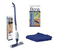 Bona Hardwood Floor Spray Mop, includes 28.75 oz. Cartridge with Bona Microfiber Cleaning/Applicator Pad