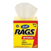 Kimberly-Clark Scott 75260 Rags in a Box, White (2 Cases of 200 Towels)