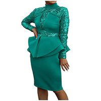 Smoxx Women's Plus Size Glitter V-Neck Long Sleeve Bodycon Sequin Cocktail Party Club Sparkly Evening Mini Dress