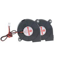 Anmbest 2PCS 5015 DC 24V Silent Brushless Blower Radial Cooling Fan 2 pin Brushless 5CM Fans 50mm X 50mm X 15mm for RepRap 3D Printers Parts