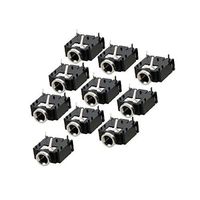 uxcell a12062600ux0366 10 Pcs 3 Pin PCB Mount Female 3.5mm Stereo Jack Socket Connector Pack of 10
