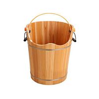 Foot tub，Foot Bath Pedicure Barrel for Soaking Feet，High Insulation Wood Foot Bath,Foot Basin Wooden Bucket 50CM High (Size : A)