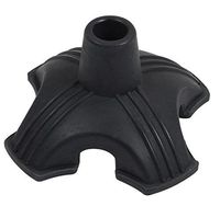 Ez2care Quad Support Cane Tip 3/4, 19mm - Universal Stable 4 Leg Replacement - Stand Alone Attachment for Walking Cane