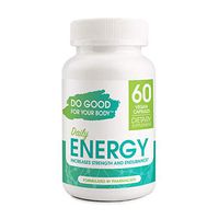 Energy Pills Designed to Boost Your Energy Levels, Natural Formula Energy Supplements for Women, Men, Without Side Effects, 60 Caffeine Capsules, by Daily Energy