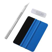 GISSVOGEEK Car Window Film Tinting Tools, Vinyl Wrap Kit, Precut/Auto Window Tint Tool Kit, Window Tint Installation Kit, Wallpaper Smoothing Tool with Felt Squeegee & Craft Knife