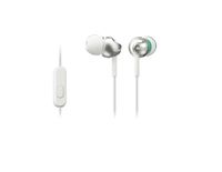 Sony Deep Bass Earphones with Smartphone Control and Mic - Metallic White