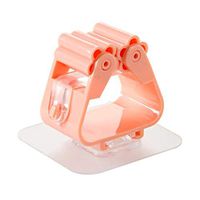 2 Pcs Mop and Broom Holder Self Adhesive Hook Wall Mounted Handle Storage Rack & Organizer