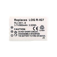 Logitech R-IG7 Remote Control Battery RLI-001-.9 Li-Ion 3.7V (950 mAh) Battery - Replacement for Logitech R-IG7 and Monster MCC