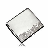 NACHEN Stainless Steel Cigarette Case Creative Thin Cigarette Holder Box Holds 20 Cigarettes,Color1,94X81x18mm
