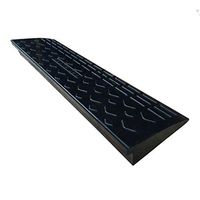 Outdoor Uphill Ramps, Restaurant Garage Store Parking Lot Garden Mat- Non-Slip Pad Outdoor Ramps Vehicle Ramps (Color : Black)