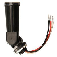 Woods 59413 59413WD Outdoor Conduit Lighting Control With Photocell and Swivel Mount (Hardwired, Black)