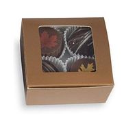 Copper 4 PC. Ballotin Box with Window - 2-5/8 x 2-1/2 x 1-1/4in. (25)