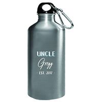 Uncle Gregg Est. 2017 New Baby Gift Announcement - Water Bottle