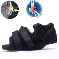 Huiuk Post Op Shoe Walking Boot Adjustable Straps Non-Slip Comfortable Foot Support for Injury Restore Foot Bunion Toe Broken Bones - Unisex,1pcs,S