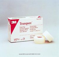 3M™ Transpore™ Tape-Size: 1/2" x 10 yd (1.25 cm x 9.14 m) - UOM = Case of 240