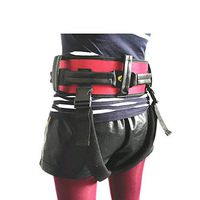 LPVIE Safety Gait Device - Auxiliary Transfer Belt, Medical Care Gait Patient Displacement Adjustable Seat Belt Leg Belt Comfort Thick Waterproof Detachable,M